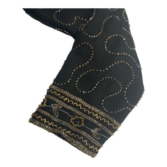 JMD New York Vintage
Womens Beaded Jacket Lined Black SIlver Gold cocktail top
M - Picture 7 of 15